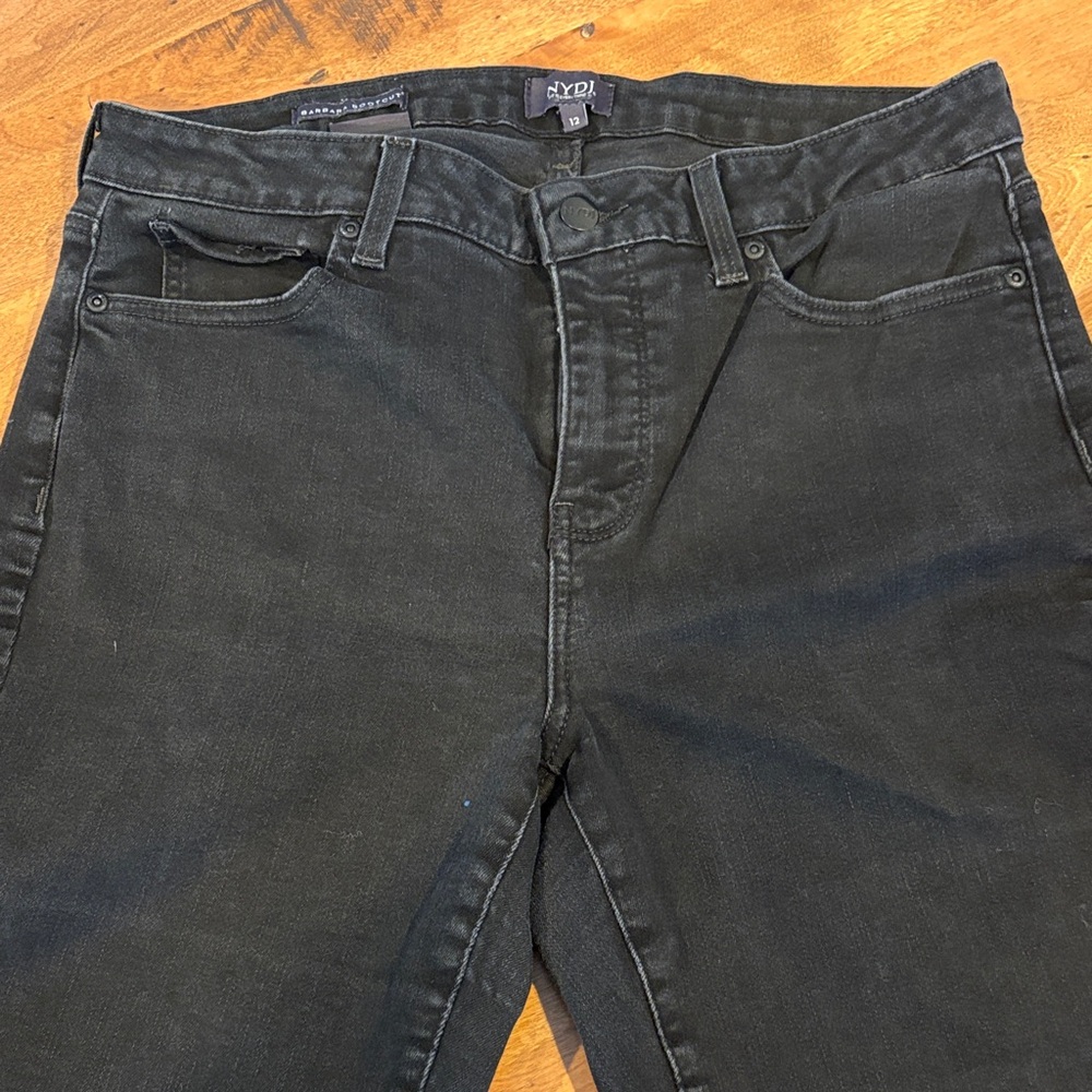 NYDJ Barbara Bootcut Black Jeans